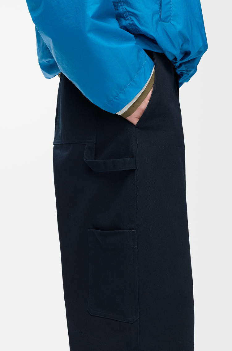 LOEWE Pantalón en algodón Azul Marino Oscuro